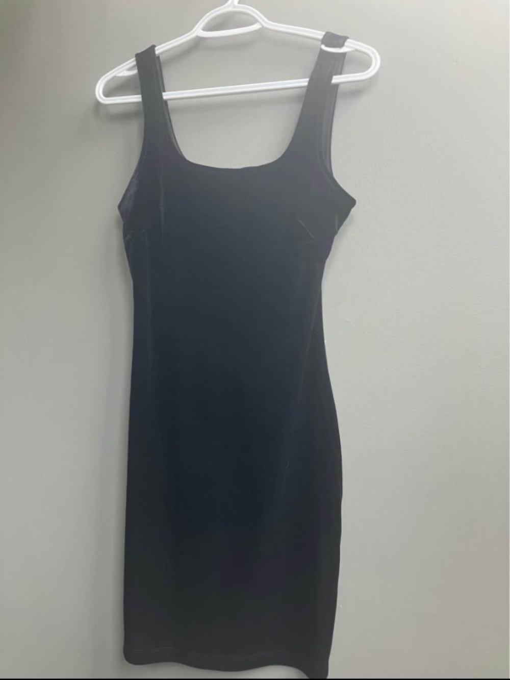 Gentle Fawn Black Velvet Mini Dress